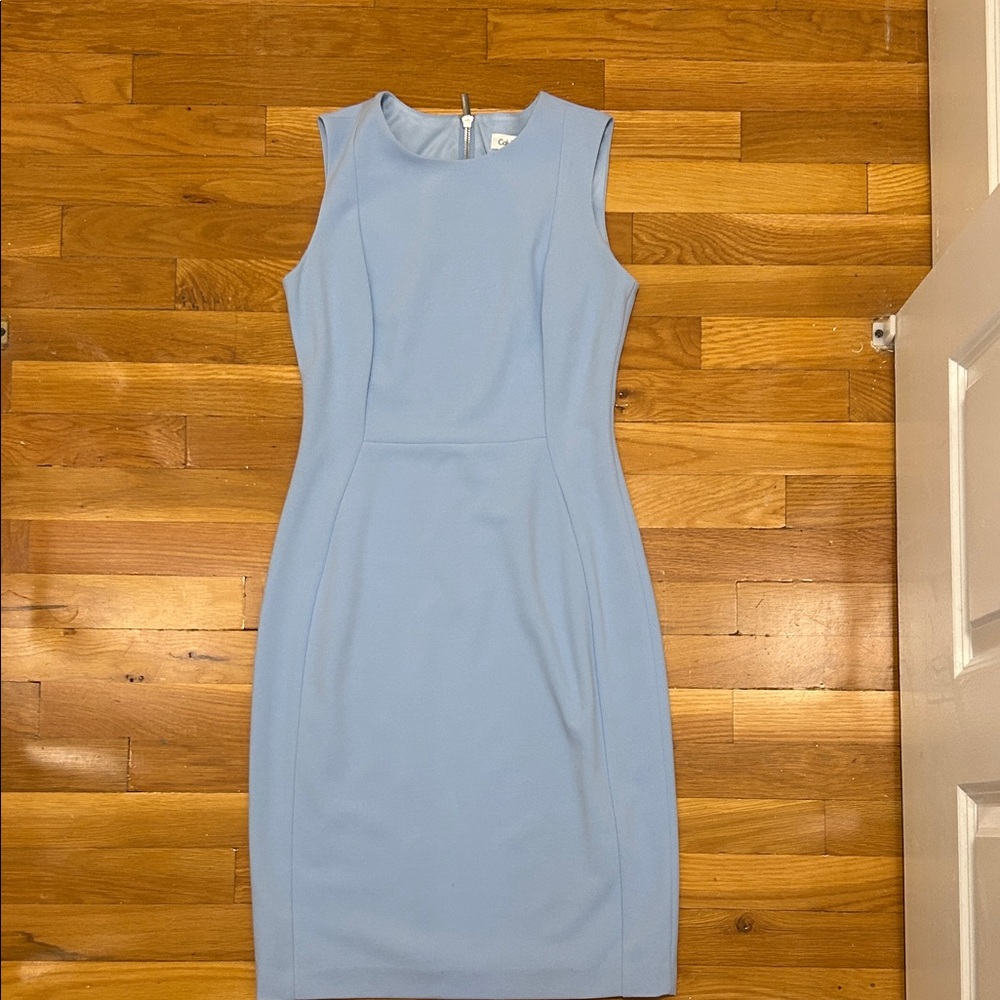 Calvin Klein Light Blue Midi Dress